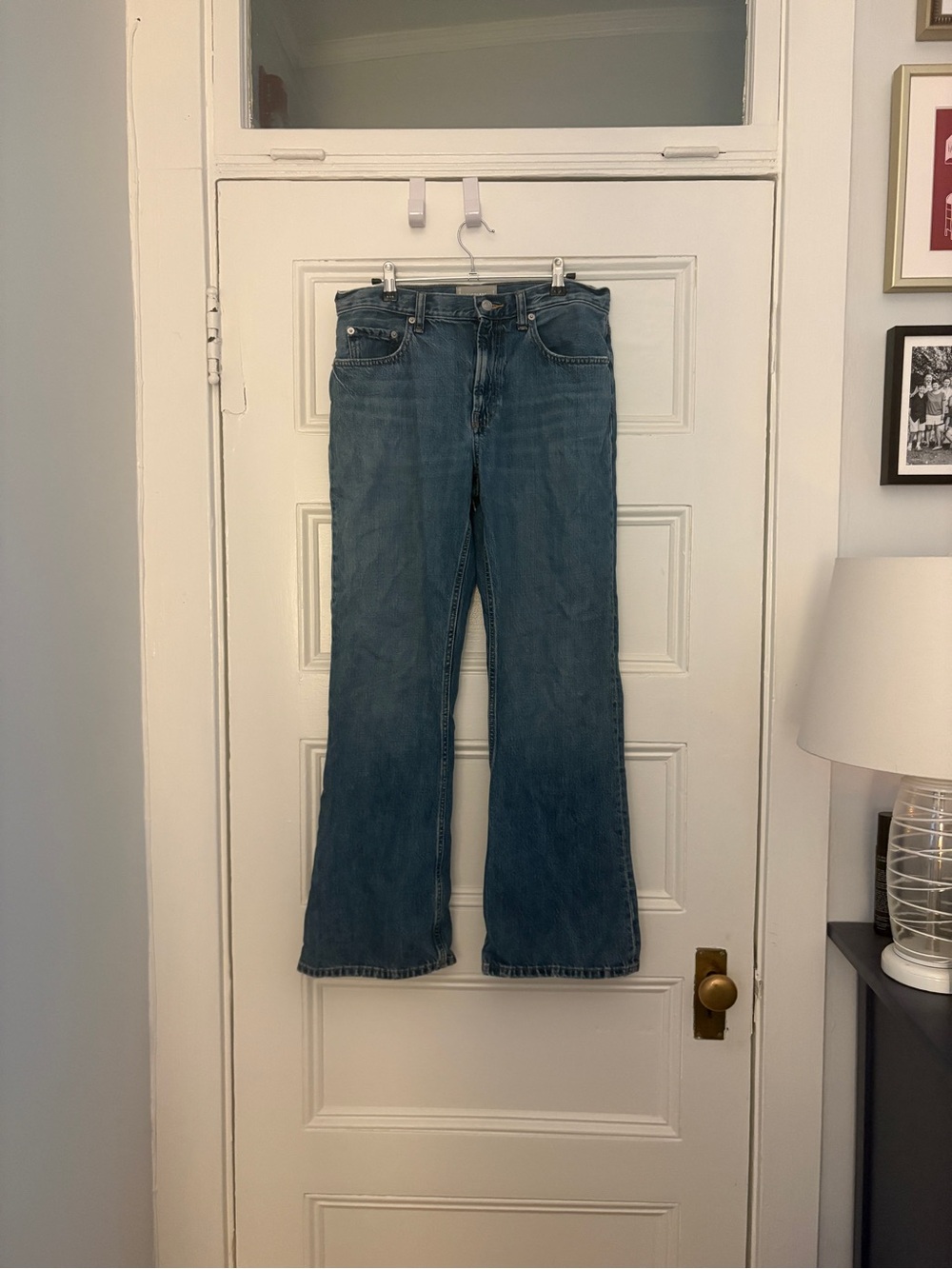 Everlane Light Blue Slouch Bootcut Jeans
